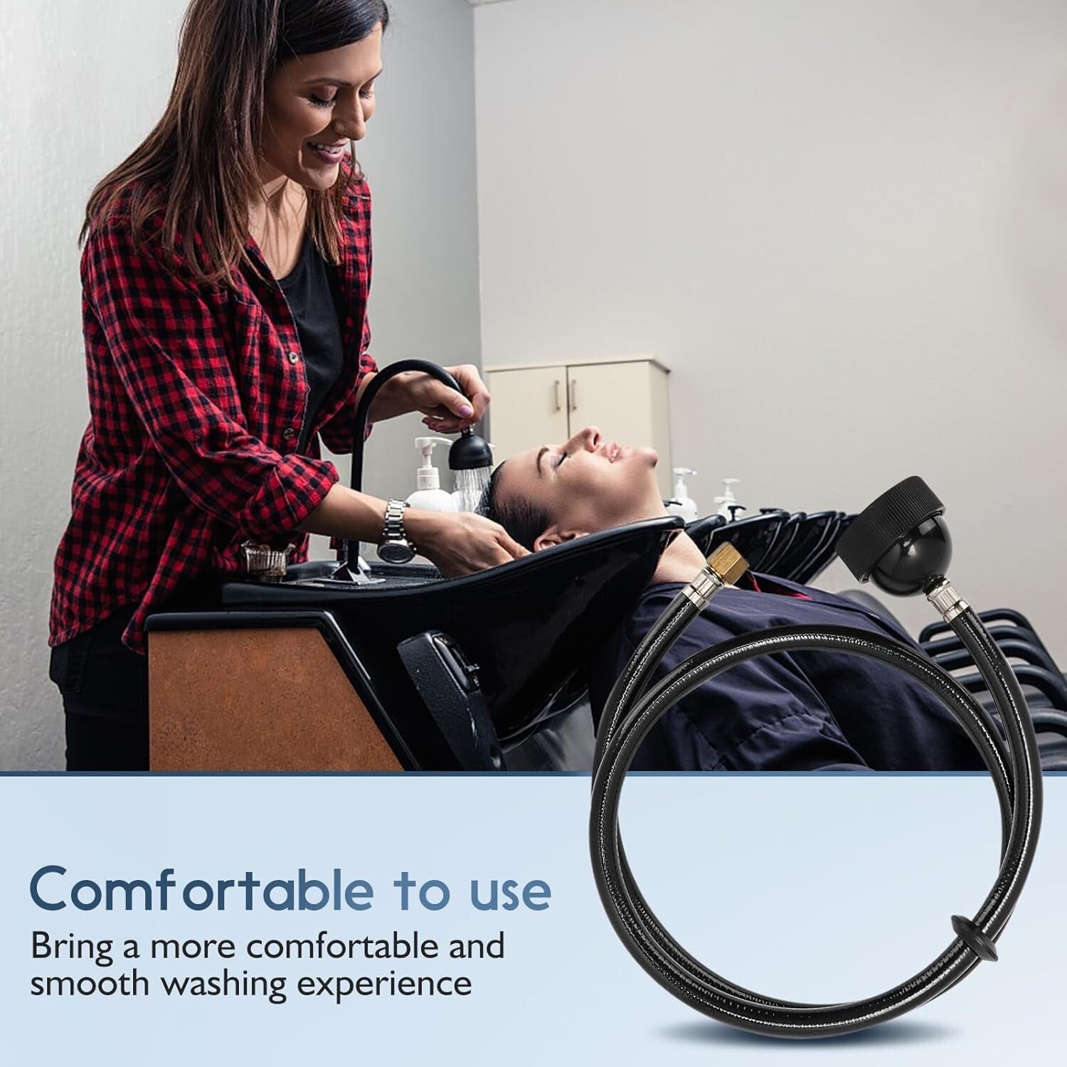 Professional Shampoo Bowl Faucet with Vacuum Breaker Kit – Easy DIY Installation