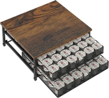 Load image into Gallery viewer, Stackable Coffee Pod Organizer with Metal Frame for Efficient Storage - Black