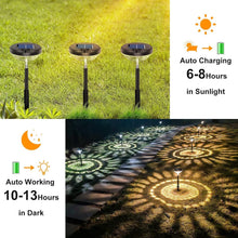 Load image into Gallery viewer, Durable Solar Powered Pathway Lights - 8 Pack with Adjustable Height &amp; LED Modes