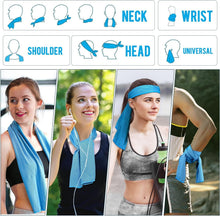 Load image into Gallery viewer, 120 Pack Cooling Towels - Microfiber Ice Chilly Gym Towels for Summer Activities