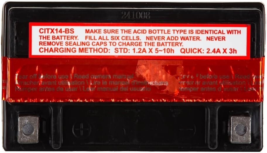 Maintenance-Free Powersport AGM Battery - Easy Install for Motorcycles & UTVs