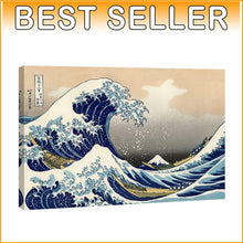Load image into Gallery viewer, Stunning 48x32 Giclee Print of Hokusai's Great Wave - Wall Art for Elegance