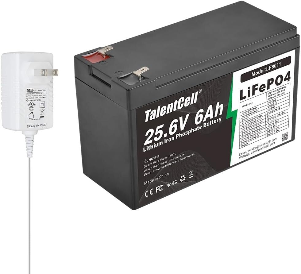 Efficient 24V Lithium Iron Phosphate Battery Pack - Rechargeable and Compact