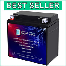Load image into Gallery viewer, Universal Fit 12 Volt 12AH Motorcycle Battery with 200 CCA - Ready to Install