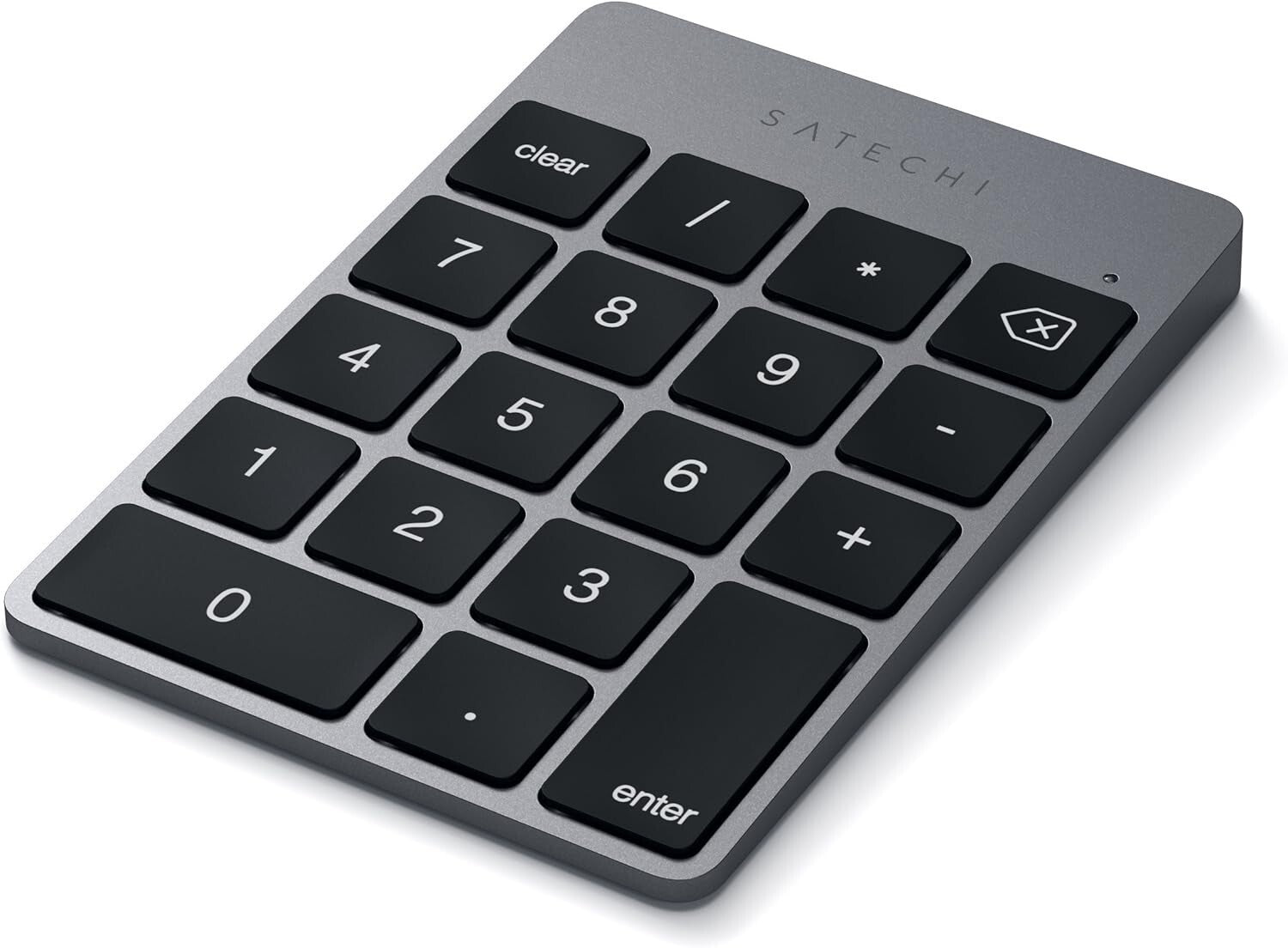 Ergonomic Wireless 18-Key Numeric Keypad for Mac & Windows - Space Gray
