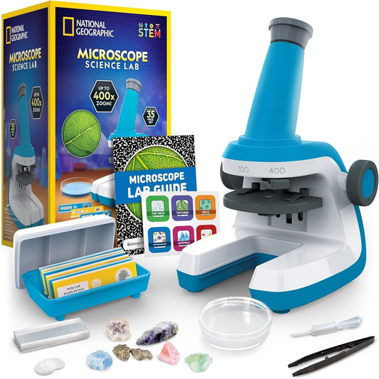 Fun & Educational Kids Microscope with Lab Guide - National Geographic STEM Toy