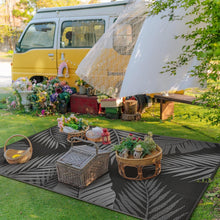 Load image into Gallery viewer, Tropical Palm Leaf Design Outdoor Rug 6' x 9' - Perfect for Beach or Deck