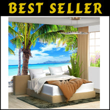 Load image into Gallery viewer, Extra Large Beach Mural - Coastal Ocean Wallpaper 151"x105" for Elegant Spaces