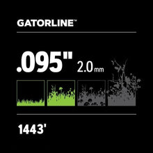 Load image into Gallery viewer, Long-Lasting Magnum Gatorline Trimmer Line .095-Inch - Fits Most String Trimmers