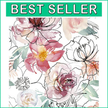 Load image into Gallery viewer, Removable Pink Floral Wallpaper for Bedrooms &amp; Bathrooms - Self-Adhesive