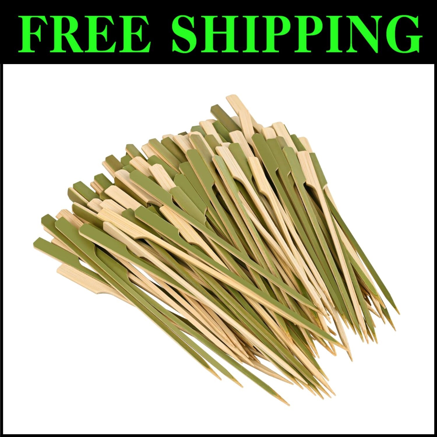 1000 Pack Eco-Friendly 6 Inch Bamboo Skewers for Elegant Cocktails & Appetizers