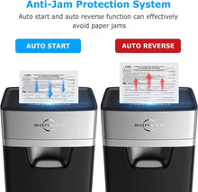 Load image into Gallery viewer, Quiet Office Paper Shredder with 5.3-Gallon Bin - Anti-Jam &amp; Portable Design