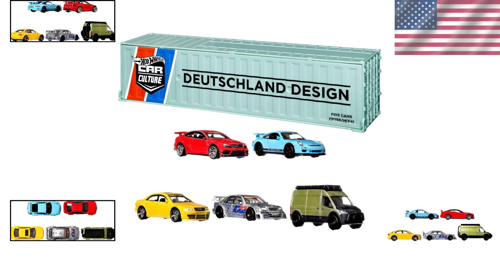 Limited Edition 5-Pack of German Die-Cast Vehicles - Adult Collector's Set