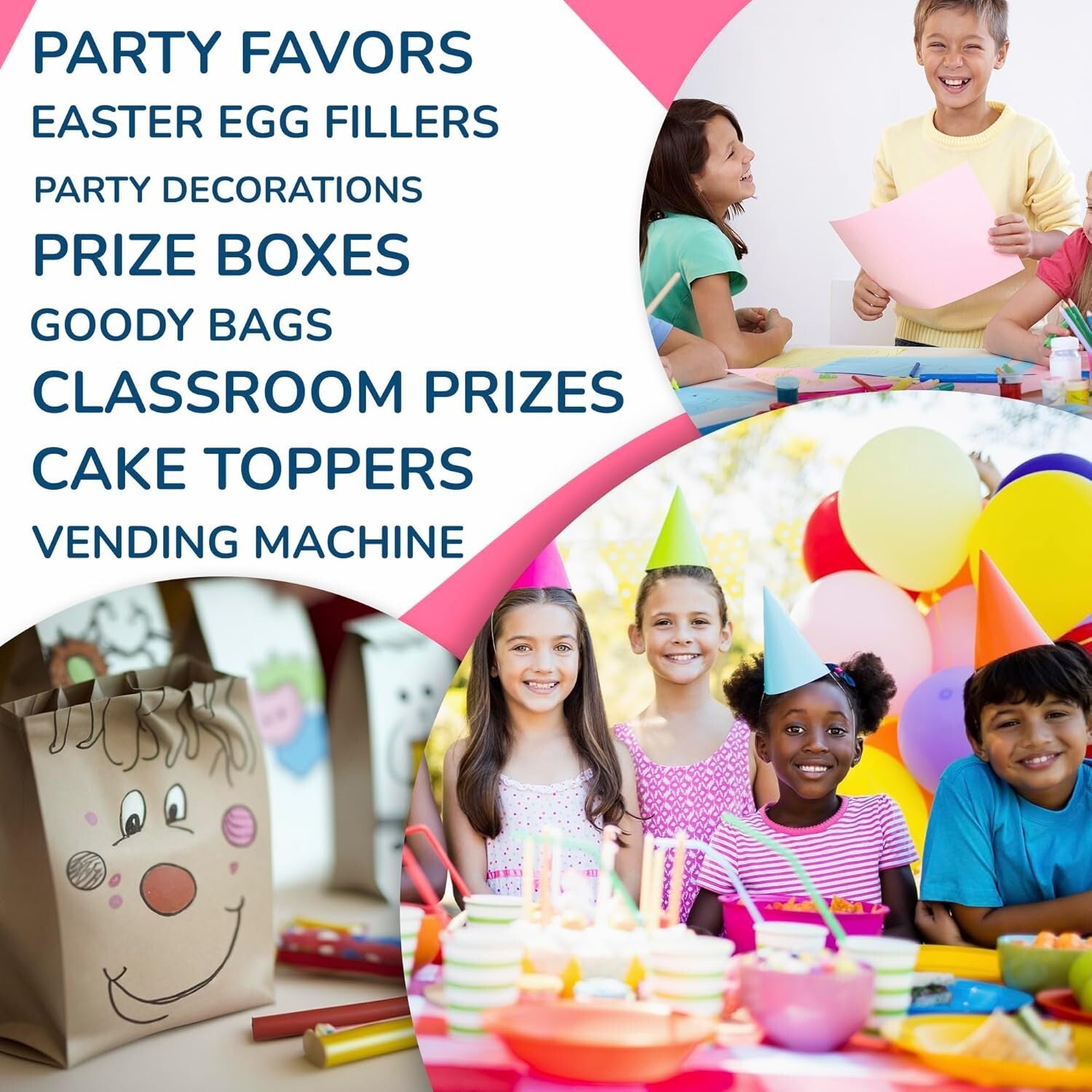 Vibrant 100pc Unicorn Poop Glitter Emoji Toys - Fun Party Supplies