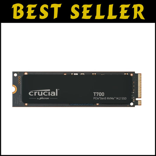 High-Speed 2TB T700 NVMe Solid State Drive - DirectStorage Enabled for Gamers