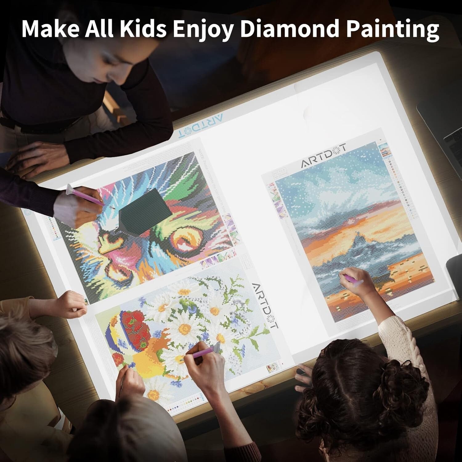 Adjustable Brightness A1 Light Box - Perfect for Artists and Diamond Painters