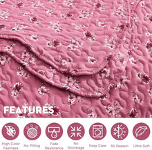 Load image into Gallery viewer, Elegant Floral King Bedspread Set - Lightweight &amp; Hypoallergenic, 3-Piece
