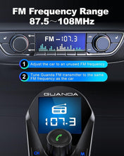 Load image into Gallery viewer, Upgraded Bluetooth FM Transmitter with Intelligent Charging &amp; Flexible Gooseneck