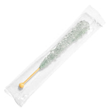 Load image into Gallery viewer, Individually Wrapped Silver Rock Candy Sugar Sticks – Perfect for Celebrations