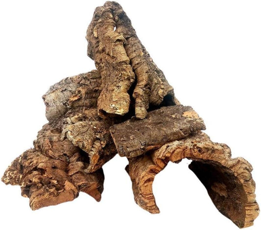 1lb Virgin Cork Bark - Perfect for Reptile Habitats, Terrariums & Displays