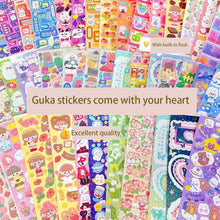 Load image into Gallery viewer, Fun and Educational Goo Card Sticker Kit for Creative Girls - 10.62" x 6.69"