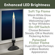 Load image into Gallery viewer, LED Electric Window Candles with Dusk to Dawn Sensor - Antique Bronze Elegance