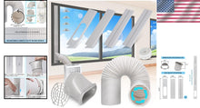 Load image into Gallery viewer, Portable Air Conditioner Window Kit with Adjustable Exhaust Hose &amp; Seal Panels