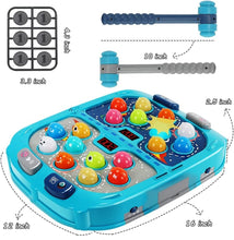Load image into Gallery viewer, Deluxe Whack Mole Toy with 2 Hammers for Boys &amp; Girls - Colorful Gameplay