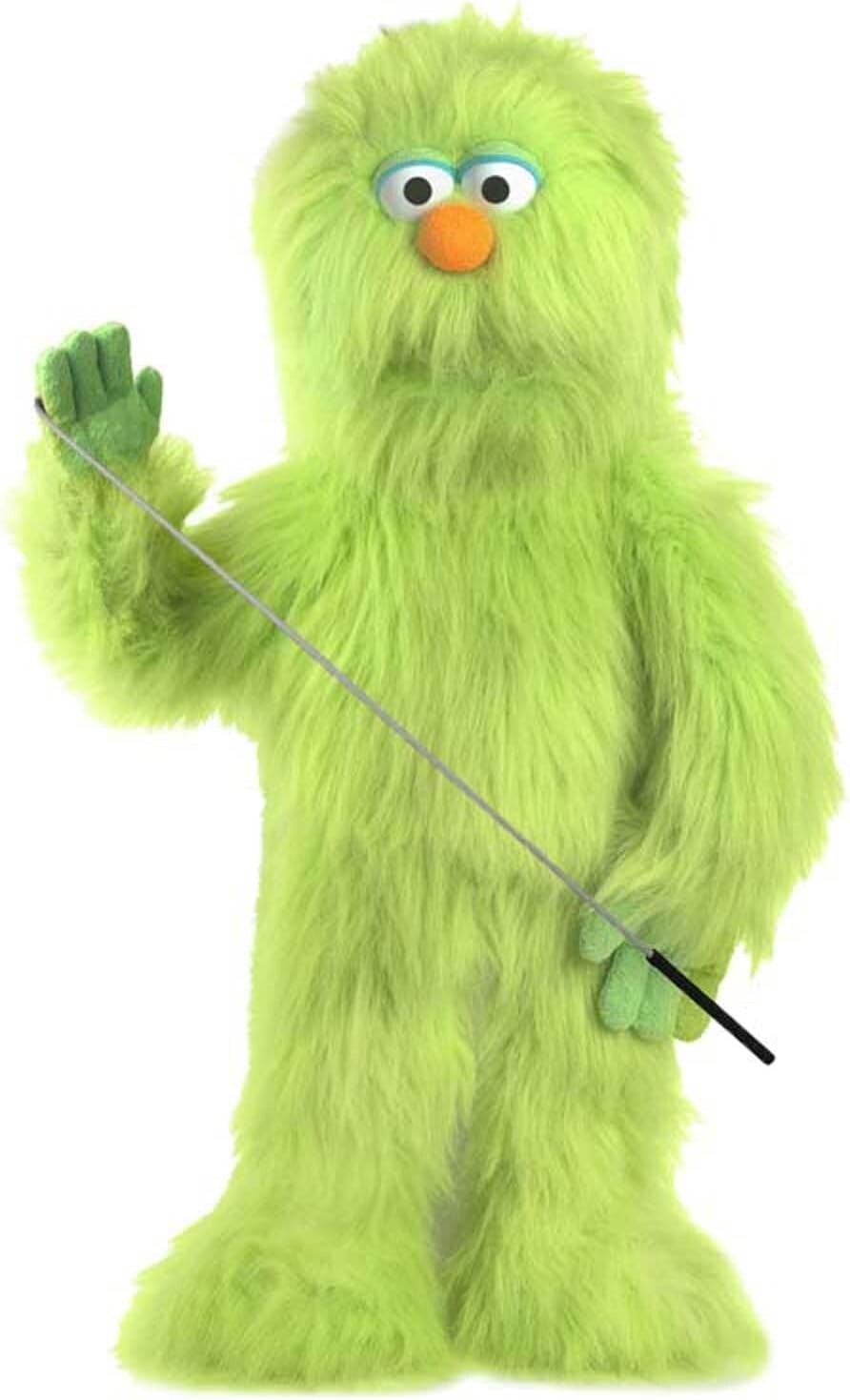 Lightweight 30" Green Monster Puppet with Arm Control for Thrilling Performances