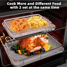 Load image into Gallery viewer, Dual-Sized Air Fryer Basket and Tray Set - Dishwasher Safe &amp; Mess-Free Cooking