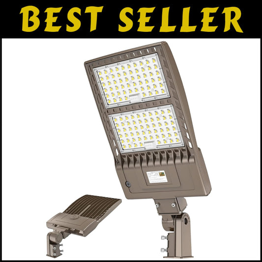 Adjustable 400W LED Parking Lot Light - 50,000+ Hour Lifespan, Easy Installation