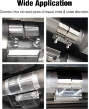 Load image into Gallery viewer, Professional 2.25'' Exhaust Clamp - 360 Degree Pressure Distribution Design