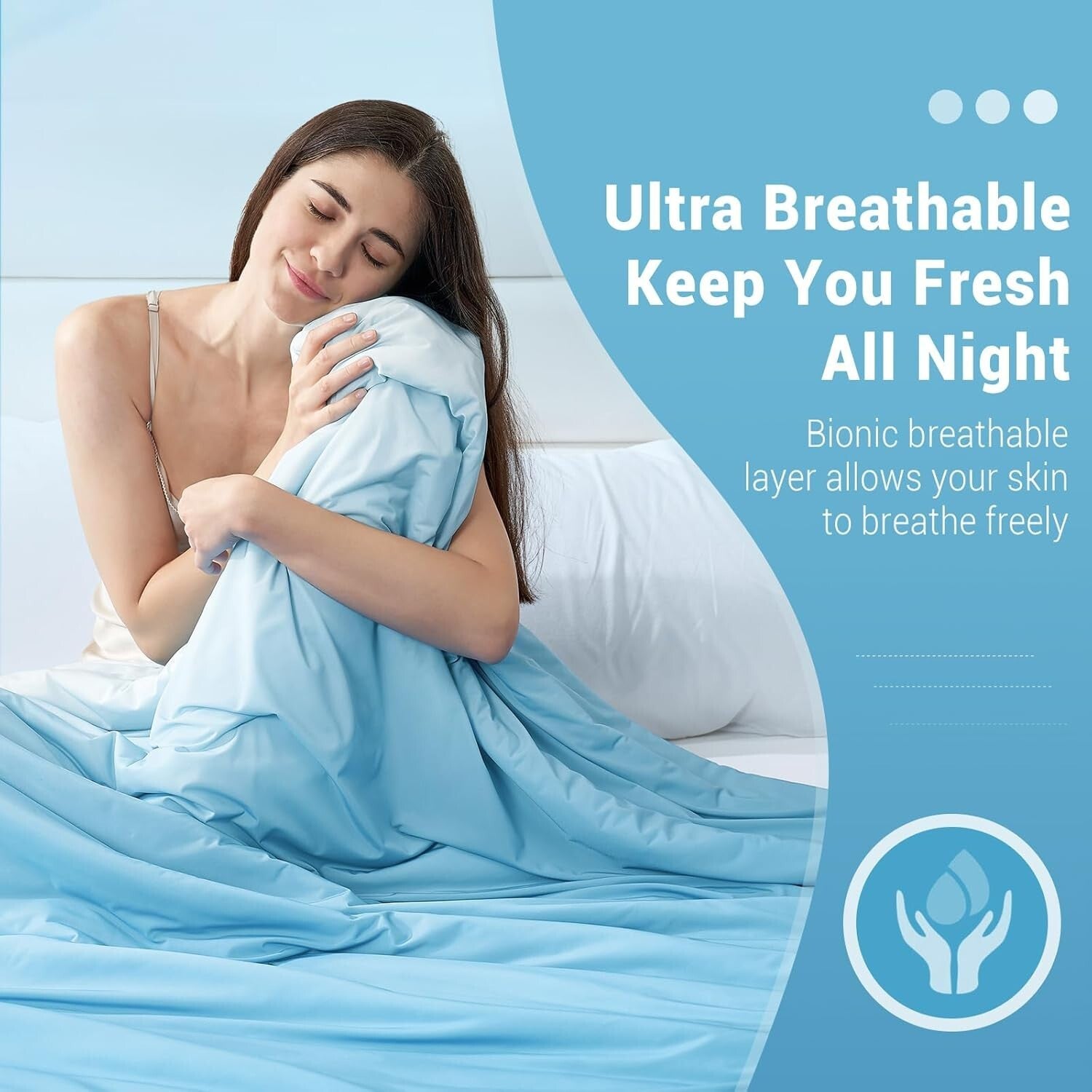 King Size Cooling Comforter with Arc-Chill Fabric - Refreshing Sleep All Night