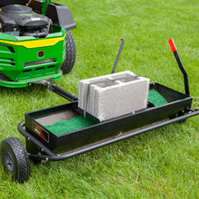 Load image into Gallery viewer, All-Steel 40-Inch Tow Behind Lawn Aerator Spreader with Universal Hitch &amp; Weight