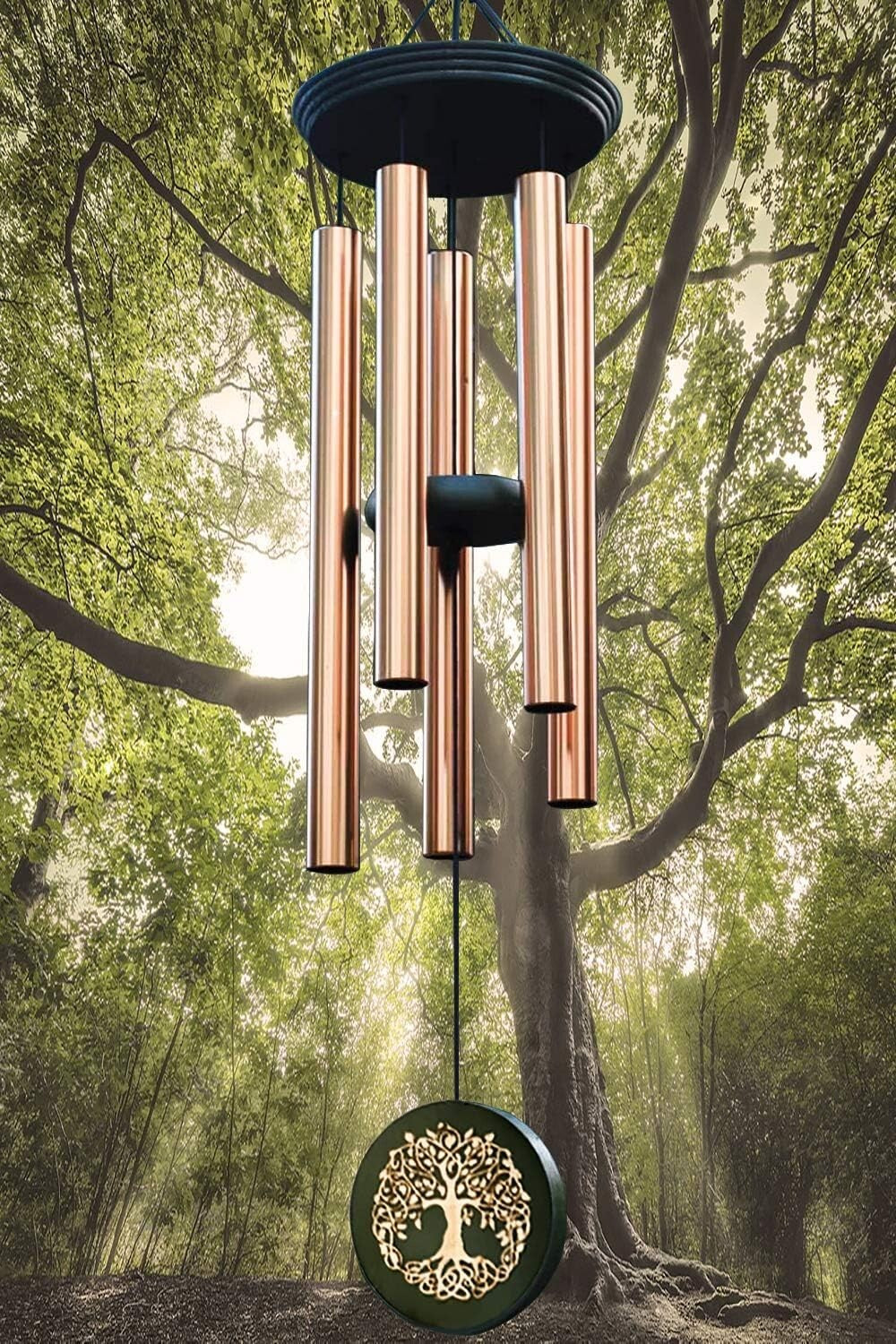 36-Inch Memorial Wind Chime - Deep Tone Outdoor Decor for Loving Remembrance