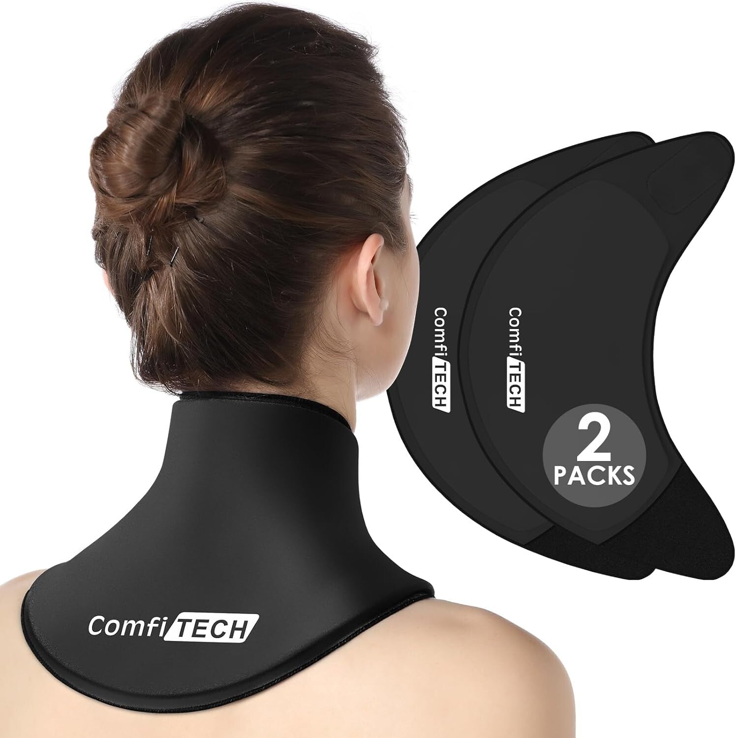 Flexible Gel Neck Ice Pack Wrap - Convenient Cooling Pads for Neck & Shoulders
