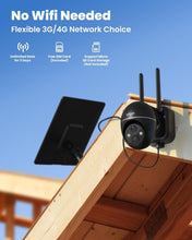 Load image into Gallery viewer, 4G LTE Solar-Powered Outdoor Camera with 2K Night Vision &amp; 360° PTZ Flexibility