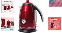 Load image into Gallery viewer, 1.7L Retro Electric Water Kettle with 1500W Rapid Boil and Boil-Dry Protection