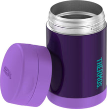 Load image into Gallery viewer, FUNTAINER 16 Ounce Purple Stainless Steel Kids Food Jar with Insulated Design