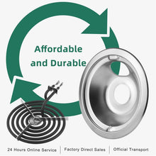 Load image into Gallery viewer, Premium Electric Stove Burner Drip Pan Set - Compatible Replacement Parts