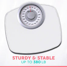 Load image into Gallery viewer, Lightweight Analog Scale - 400 LB Capacity with 5.3" Dial &amp; Rubber Safety