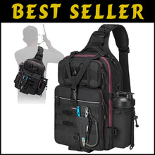 Load image into Gallery viewer, Water-Resistant Outdoor Sling Bag for Fishing - Multiple Compartments &amp; Comfort