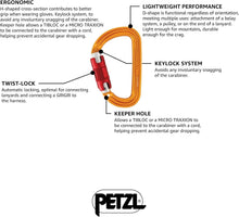 Load image into Gallery viewer, Versatile Yellow D-Shaped Locking Carabiner - Lightweight &amp; Compact for Climbers