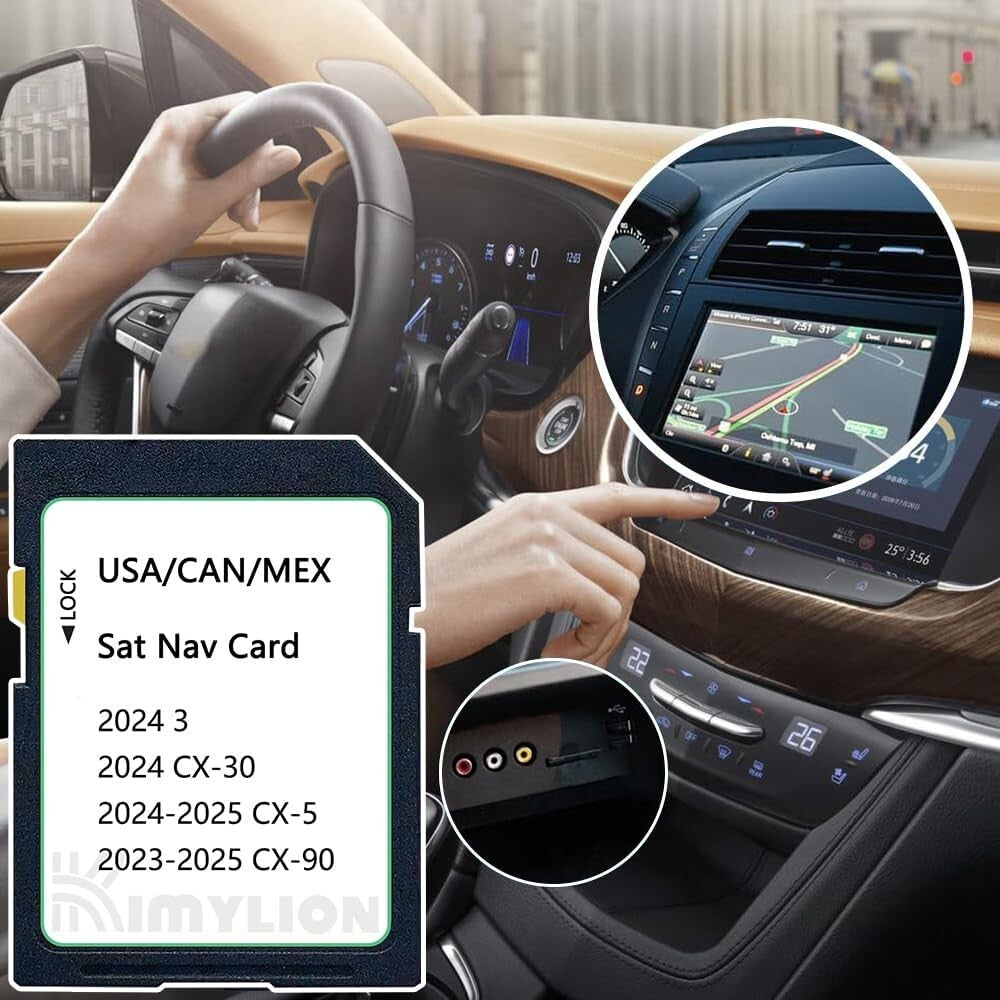 2024 GPS Navigation SD Card for CX-30, CX-5, CX-90 - Waterproof & Reliable