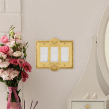 Load image into Gallery viewer, Vintage-Inspired Unlacquered Brass Wall Switch Cover - Greek Revival Charm