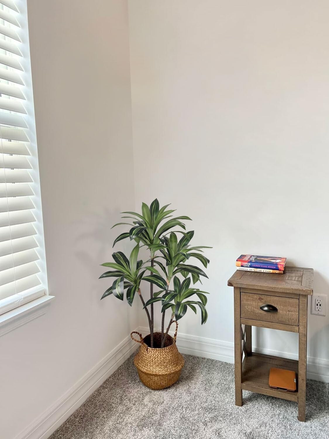 4ft Artificial Dracaena Tree - Real Touch Faux Plant for Indoors & Outdoors