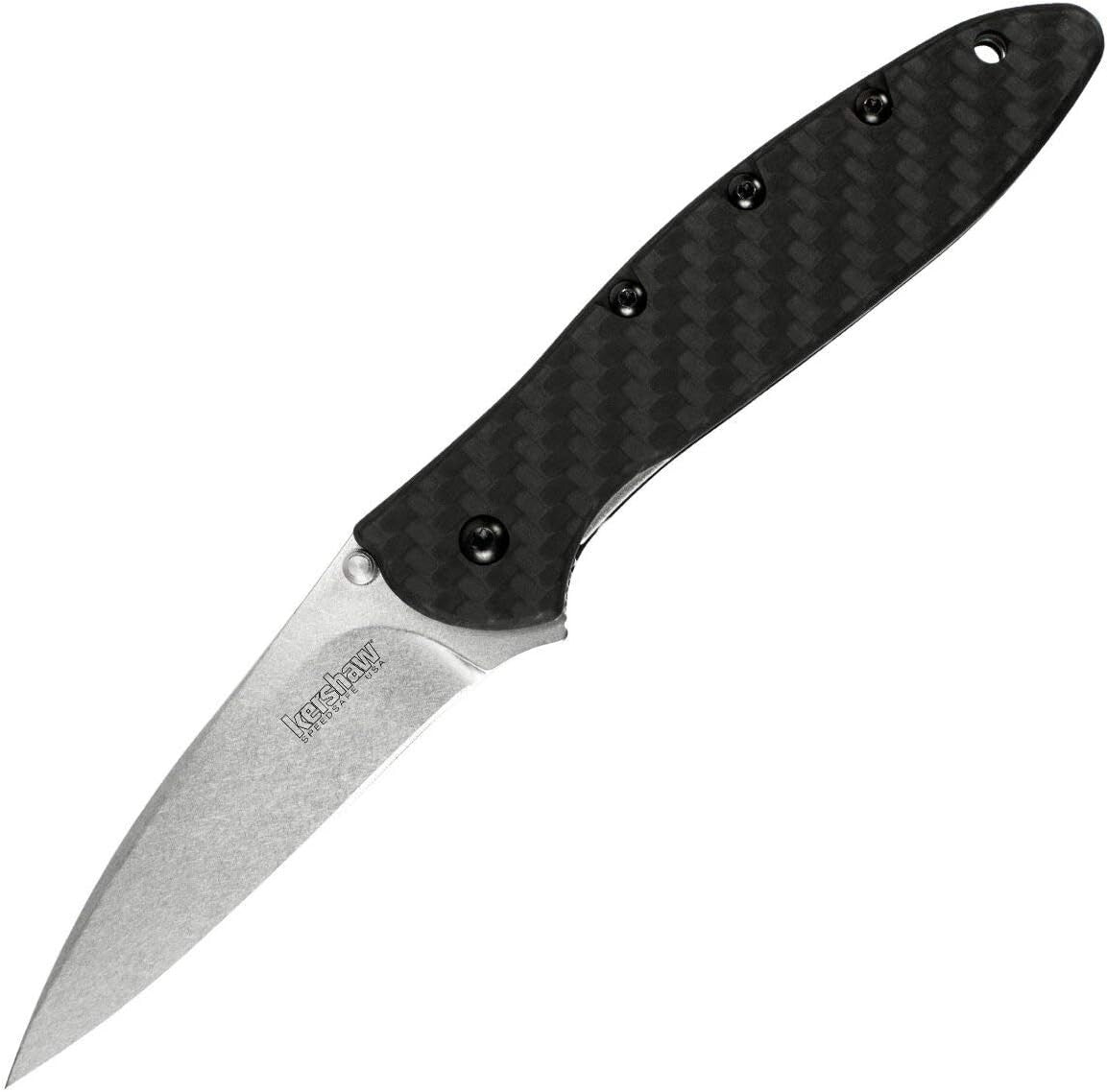 Elegant Kershaw Pocket Knife: 3" Drop Point Blade with SpeedSafe Technology