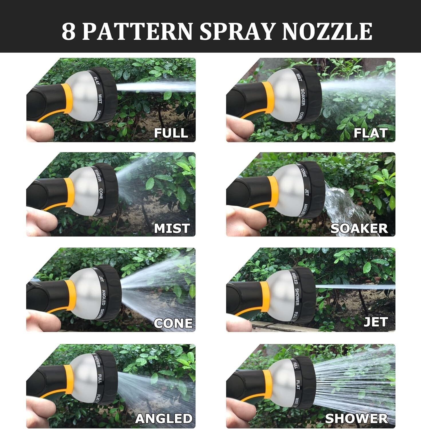 75FT Flexible Stainless Steel Garden Hose - Leak-Resistant & Durable Design