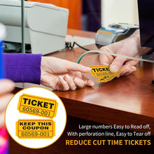 Load image into Gallery viewer, Complete Raffle Ticket Set - 8000 Consecutively Numbered Tickets for Any Event