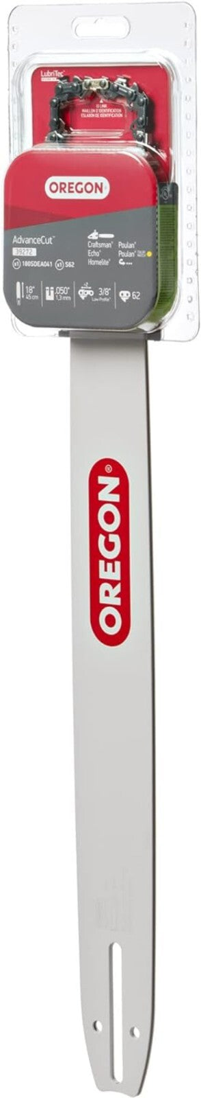 AdvanceCut 18" Chainsaw Guide Bar & Low Kickback Chain for Optimal Performance